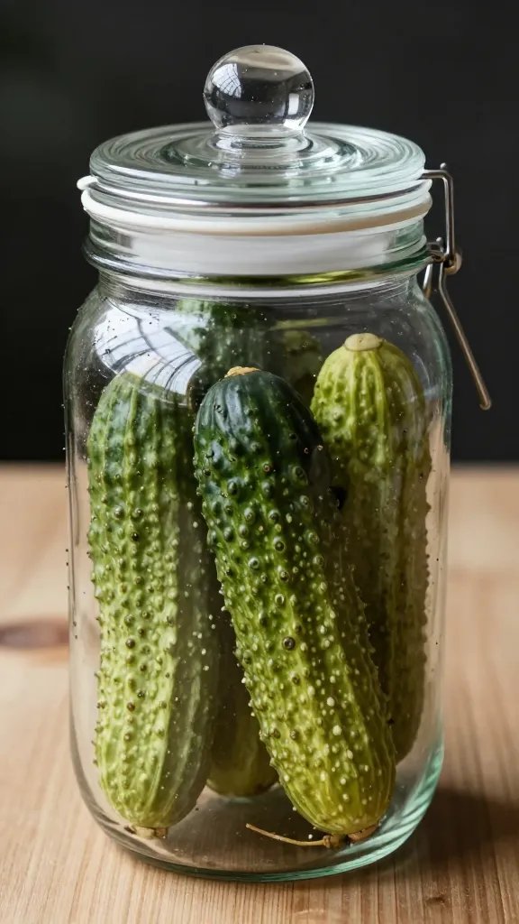 sealed pickle jar terrarium with clear lid gasket