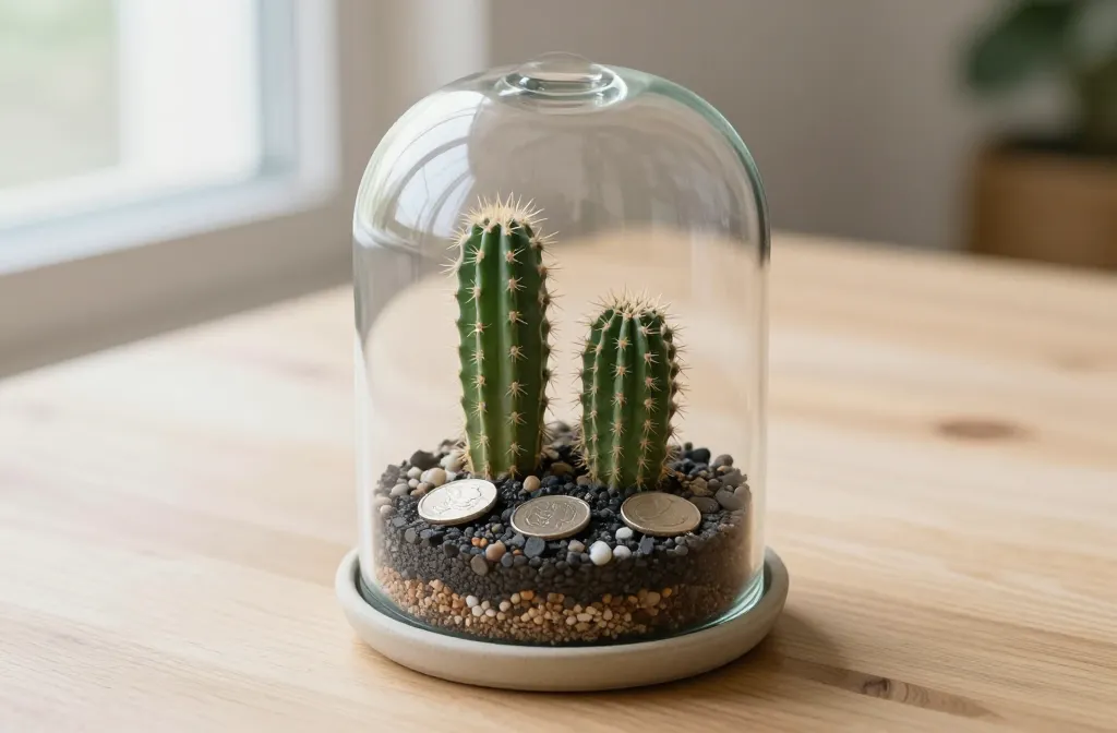 How to Build a Cactus Terrarium Under a Cloche — Airflow, Substrate and Moisture Management Simplified