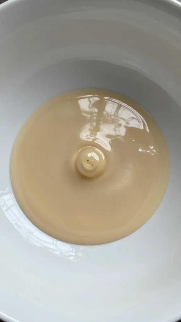 closeup of cured satin sealer sheen on bowl interior
