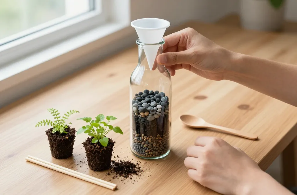 How to Build a Bottle Terrarium — Planting Through a Narrow Neck Without Specialist Tools Fast