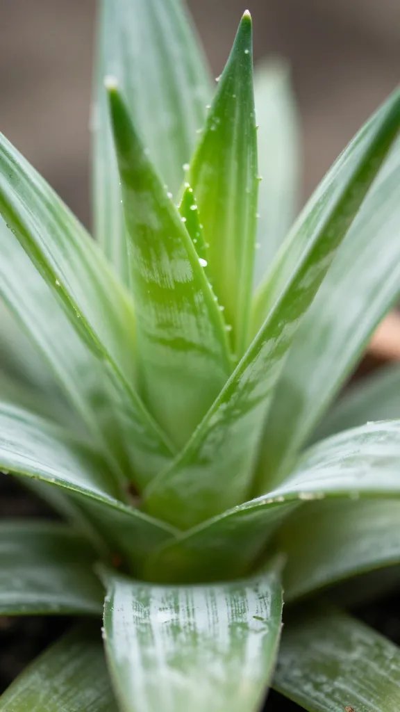 Single Haworthia fasciata closeup showing zebra leaf bands