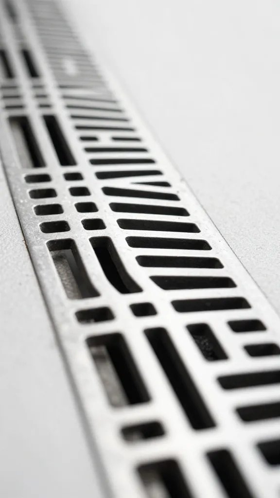 angled bottle showcasing tidy drainage slope, macro