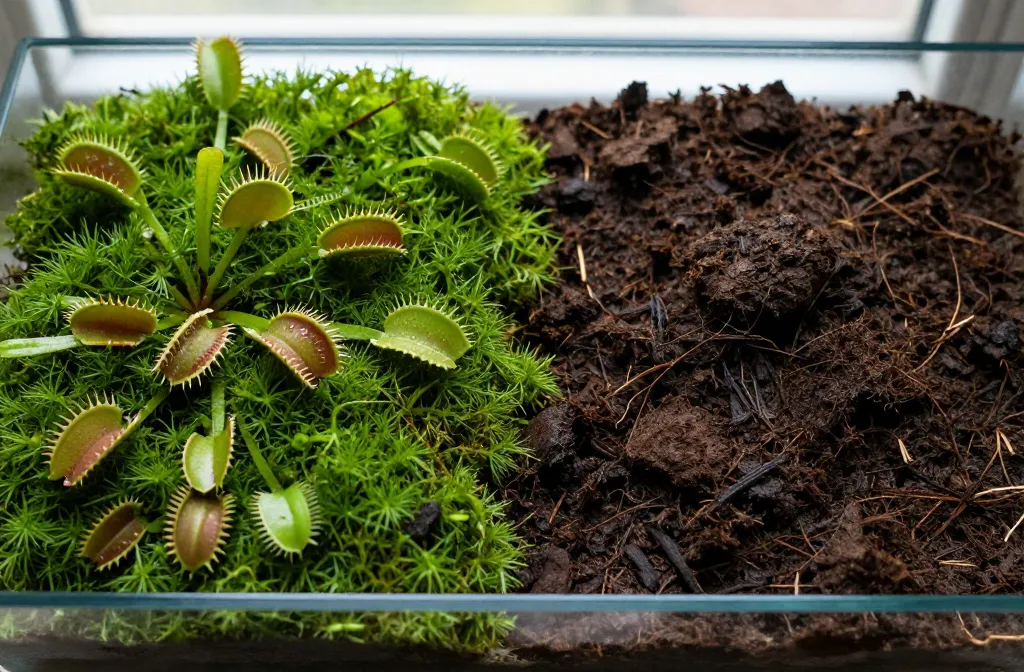 Sphagnum Moss Vs Peat Moss for Carnivorous Plant Terrariums — Ph, Water Retention and Root Health Revealed