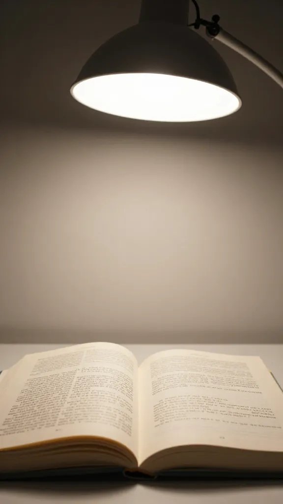 paperback page brightness under desk grow lamp