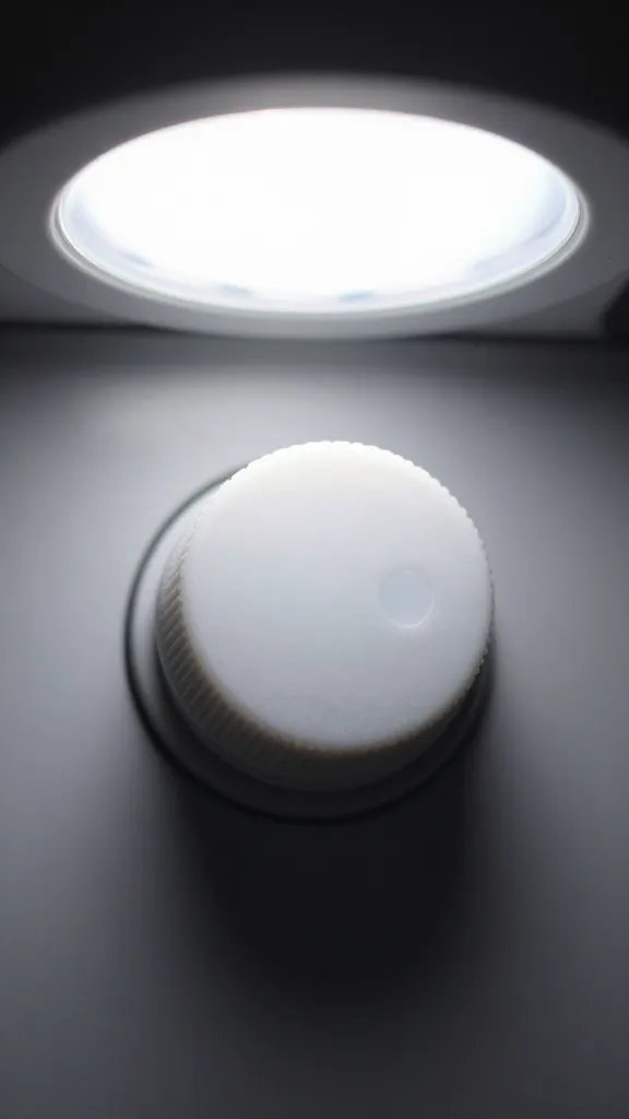 dimmer knob on LED grow light set to medium