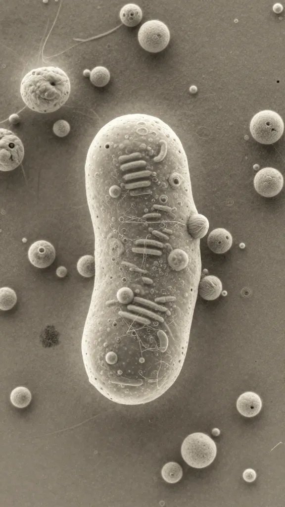 macro of nitrifying bacteria biofilm on clay pellet