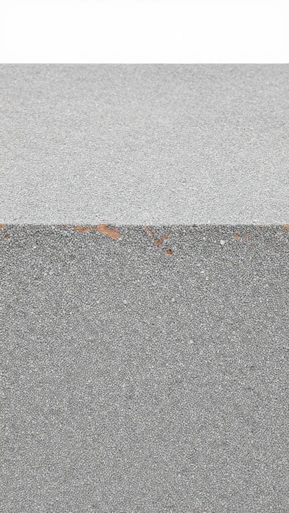 cross-section shot of drainage layer with expanded clay