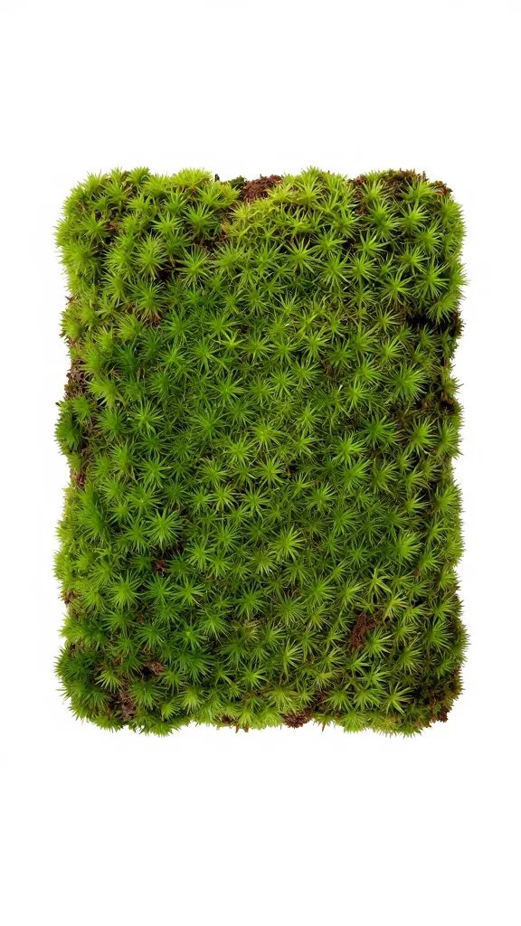 single layer of sphagnum moss for capillary wicking