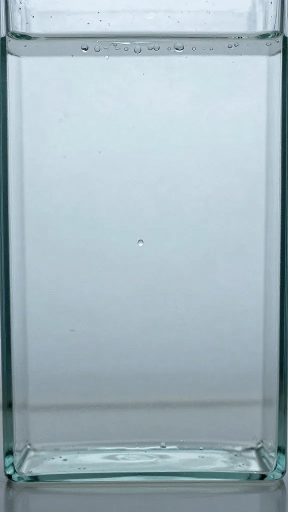 distilled water droplets on cleaned terrarium glass