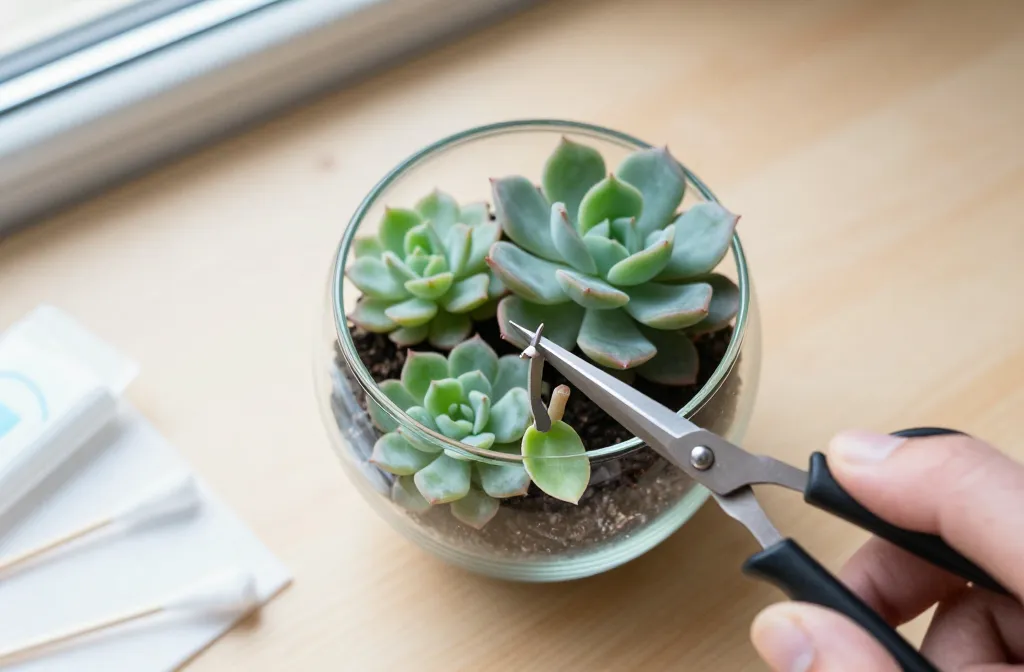 How to Prune Succulents in a Terrarium — Root Trimming, Leaf Removal and Growth Management Made Easy