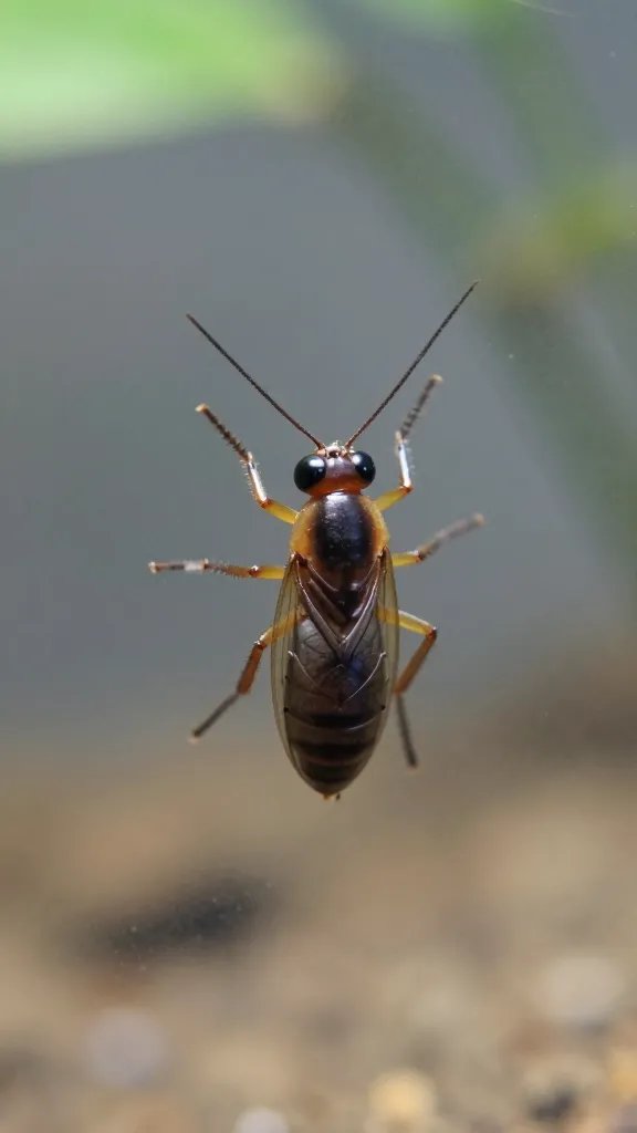 closeup fungus gnat on terrarium glass surface