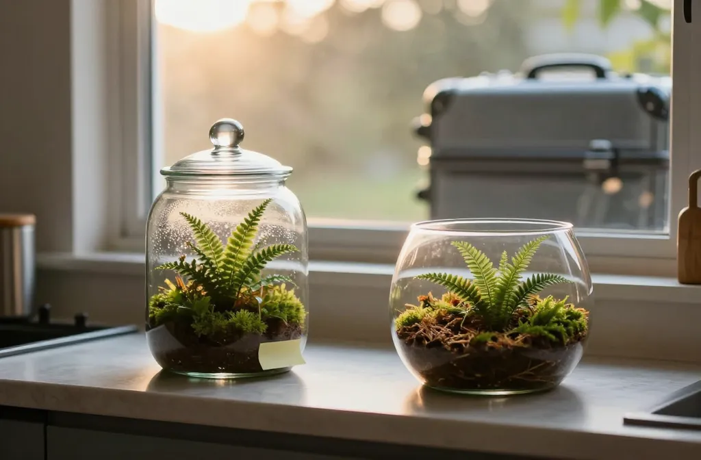 The Secret to How to Keep a Terrarium Alive While Travelling — Watering Windows, Placement and What Can Be Left