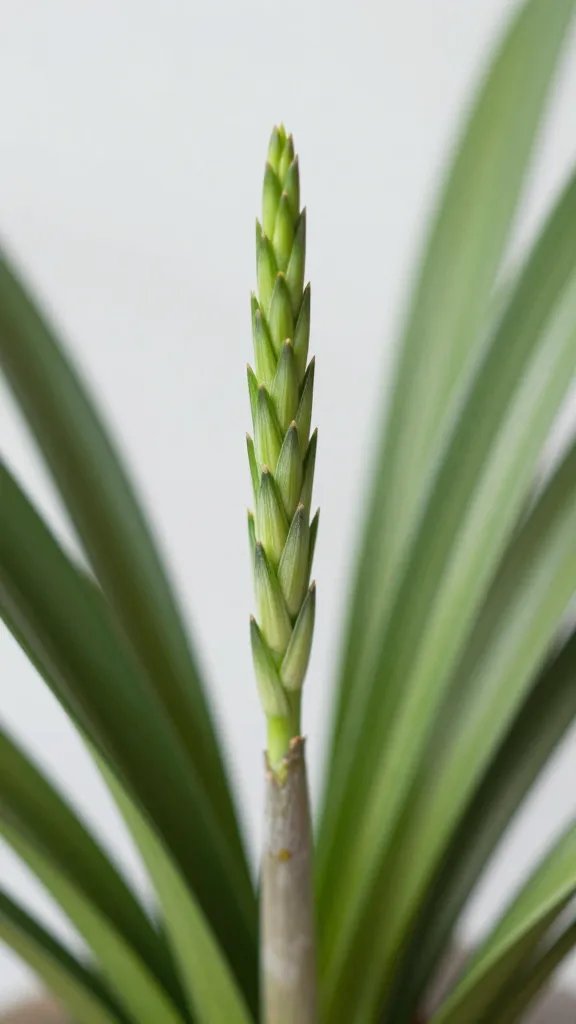 clean cut Tillandsia spike end after pruning