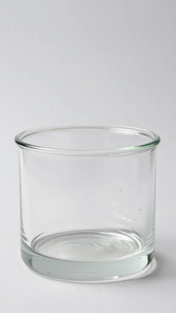 clear glass pot base showing perched water table