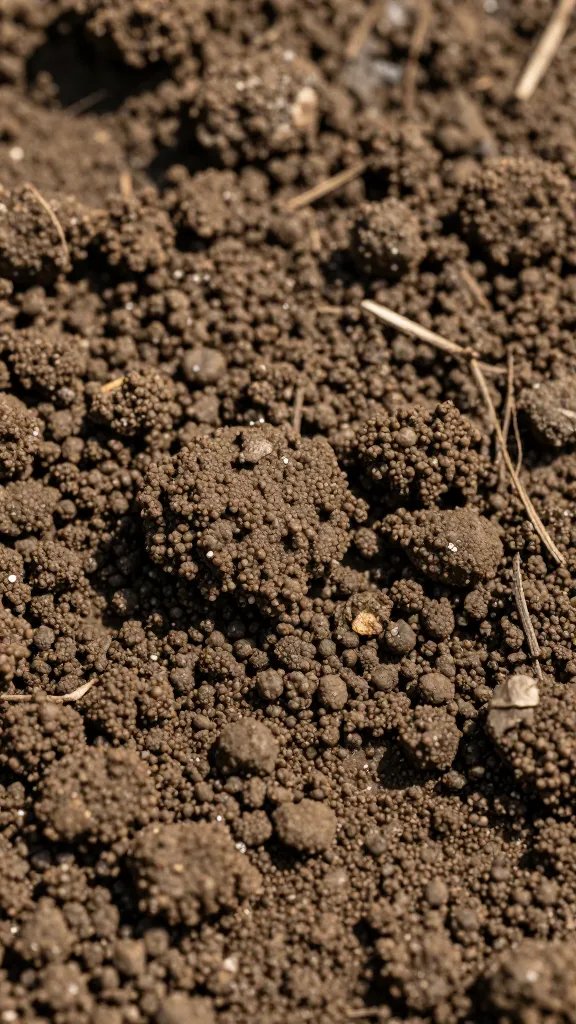 macro of sour, swampy soil surface texture
