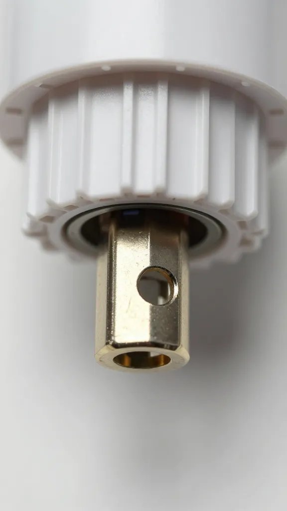 thermostat probe under plastic lid, tight shot