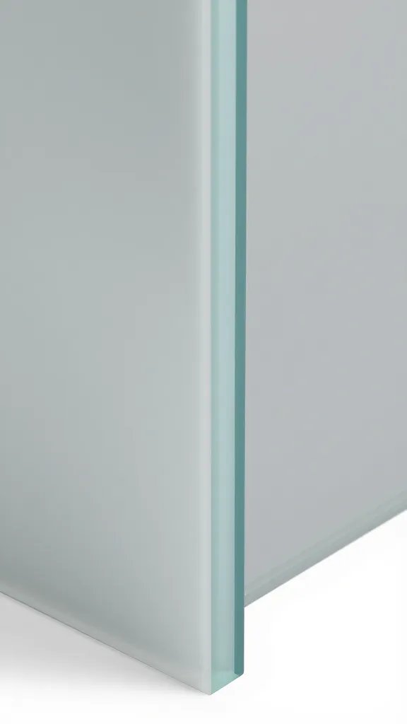 single UV-stabilized polycarbonate panel edge, detail shot
