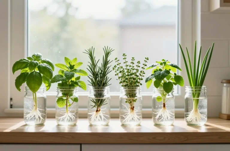 The Easiest Kitchen Garden 6 Herbs That Grow in Water — No Soil, No Drainage, No Mess