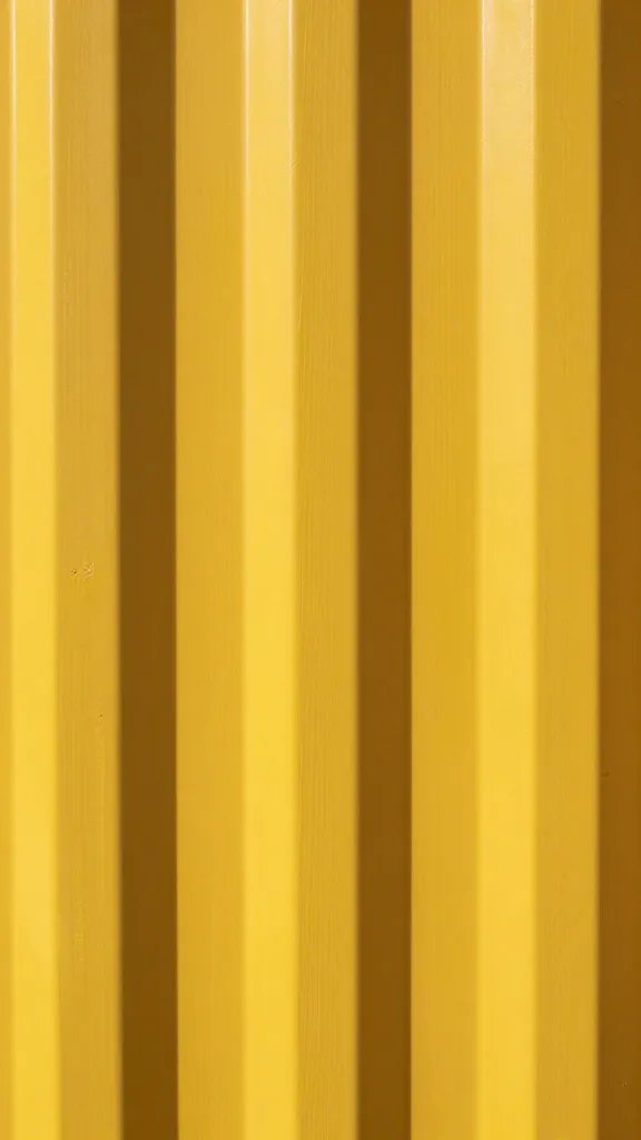 Closeup of vibrant container color and grain detail