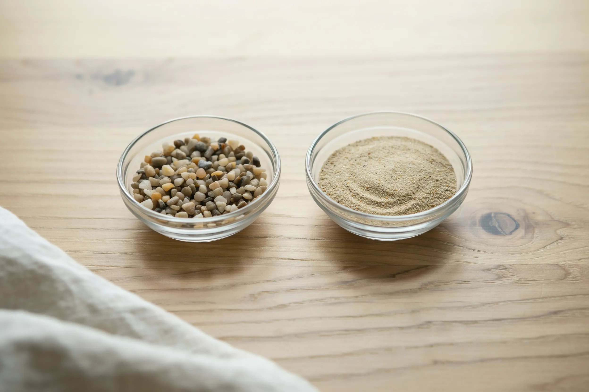 gravel vs sand comparison