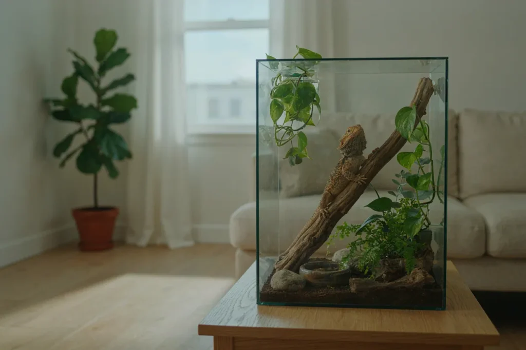 bearded dragon tank setup