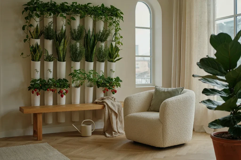DIY PVC vertical garden project