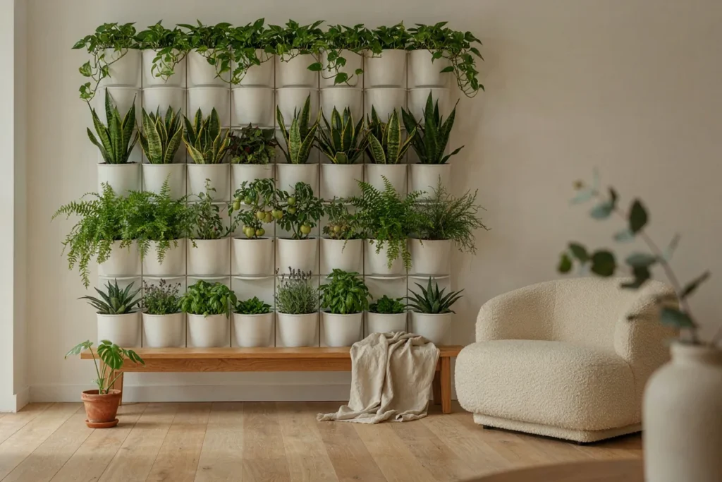 Container-based vertical garden system