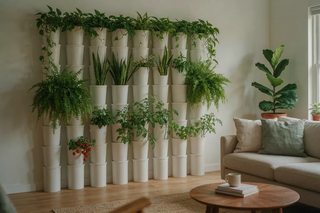 DIY PVC vertical garden