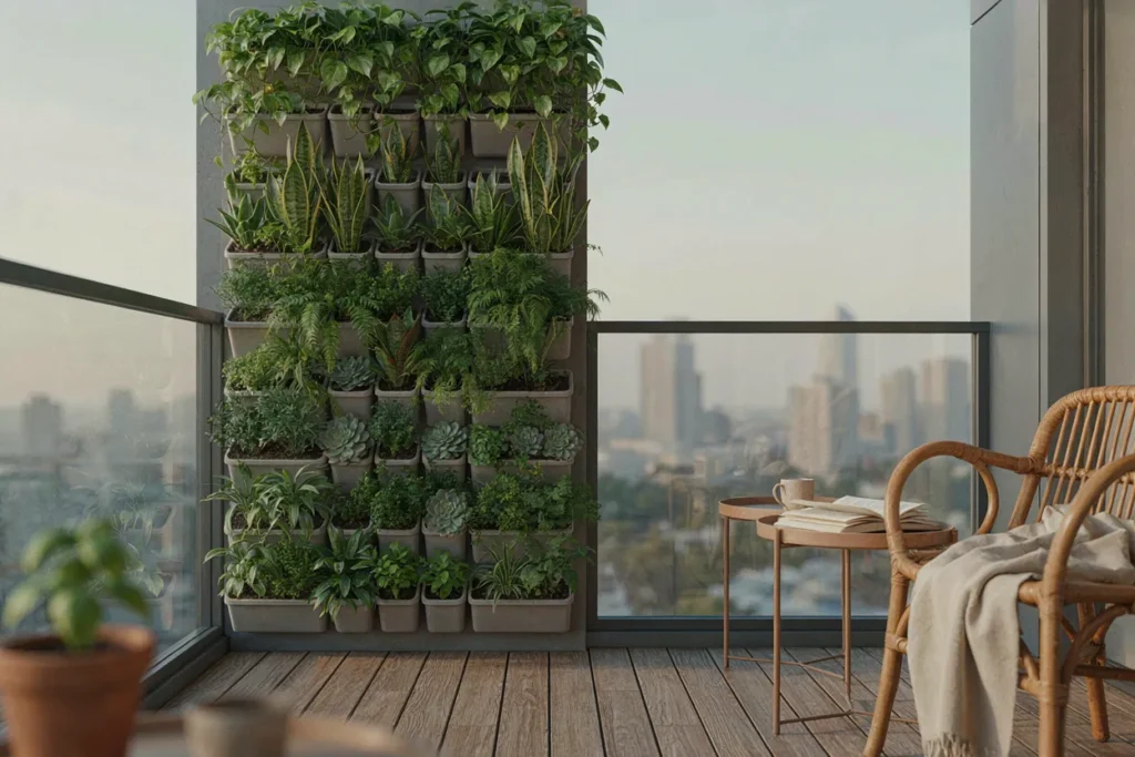 Vertical garden ideas for balcony spaces