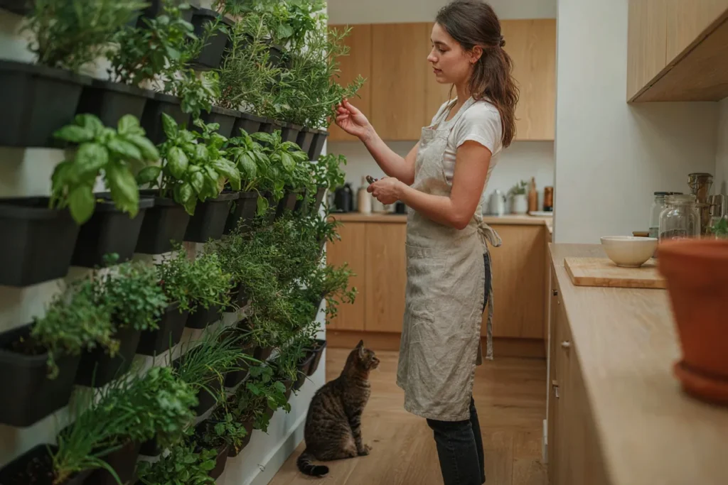 Herb garden maintenance