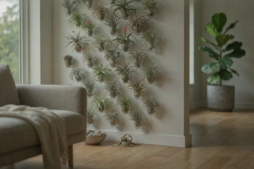 Air plant terrarium display